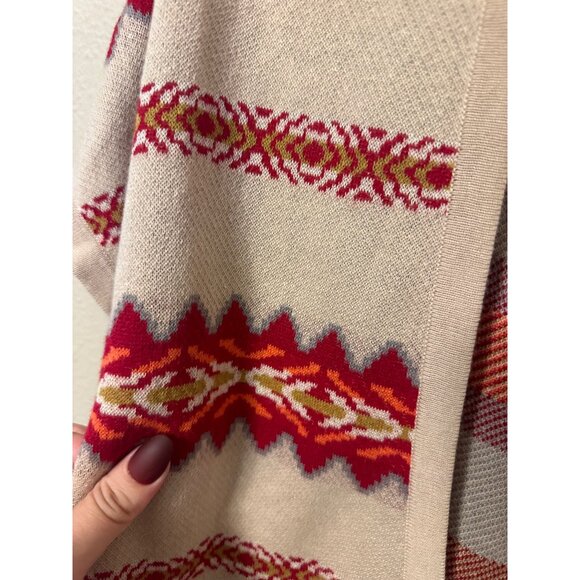 Pendleton Linen/Cotton Short Sleeved Aztec Winter Cardigan - Picture 7 of 9